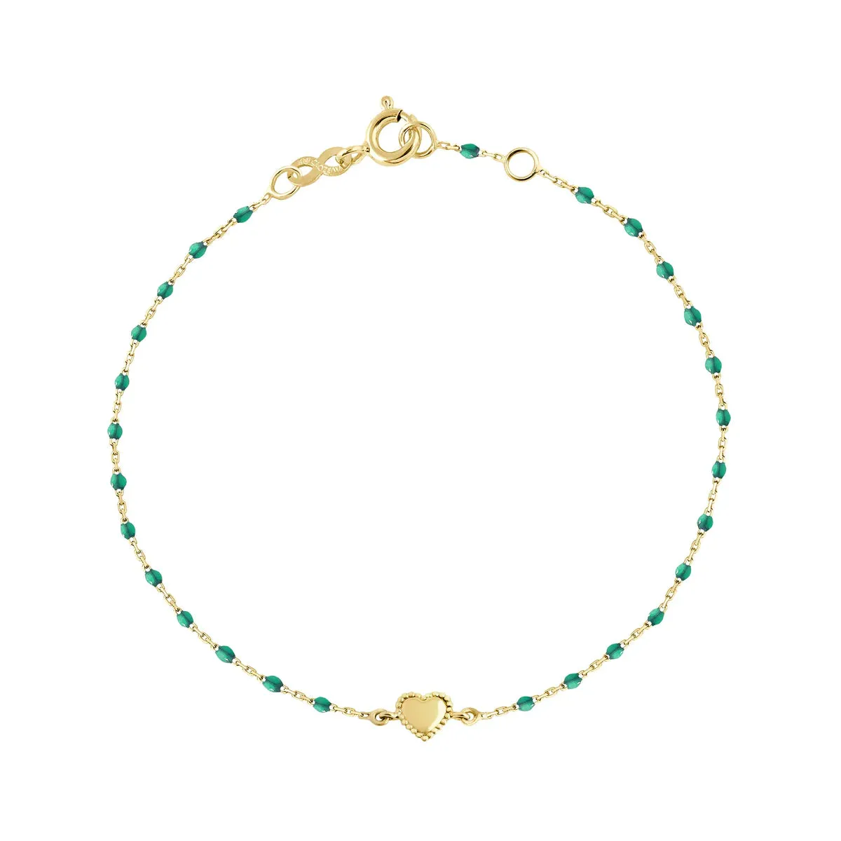 Mini Gigi Emerald Bracelet Yellow Gold