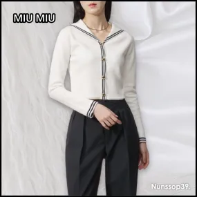 Trendy Casual Street Style Long Sleeves by MiuMiu