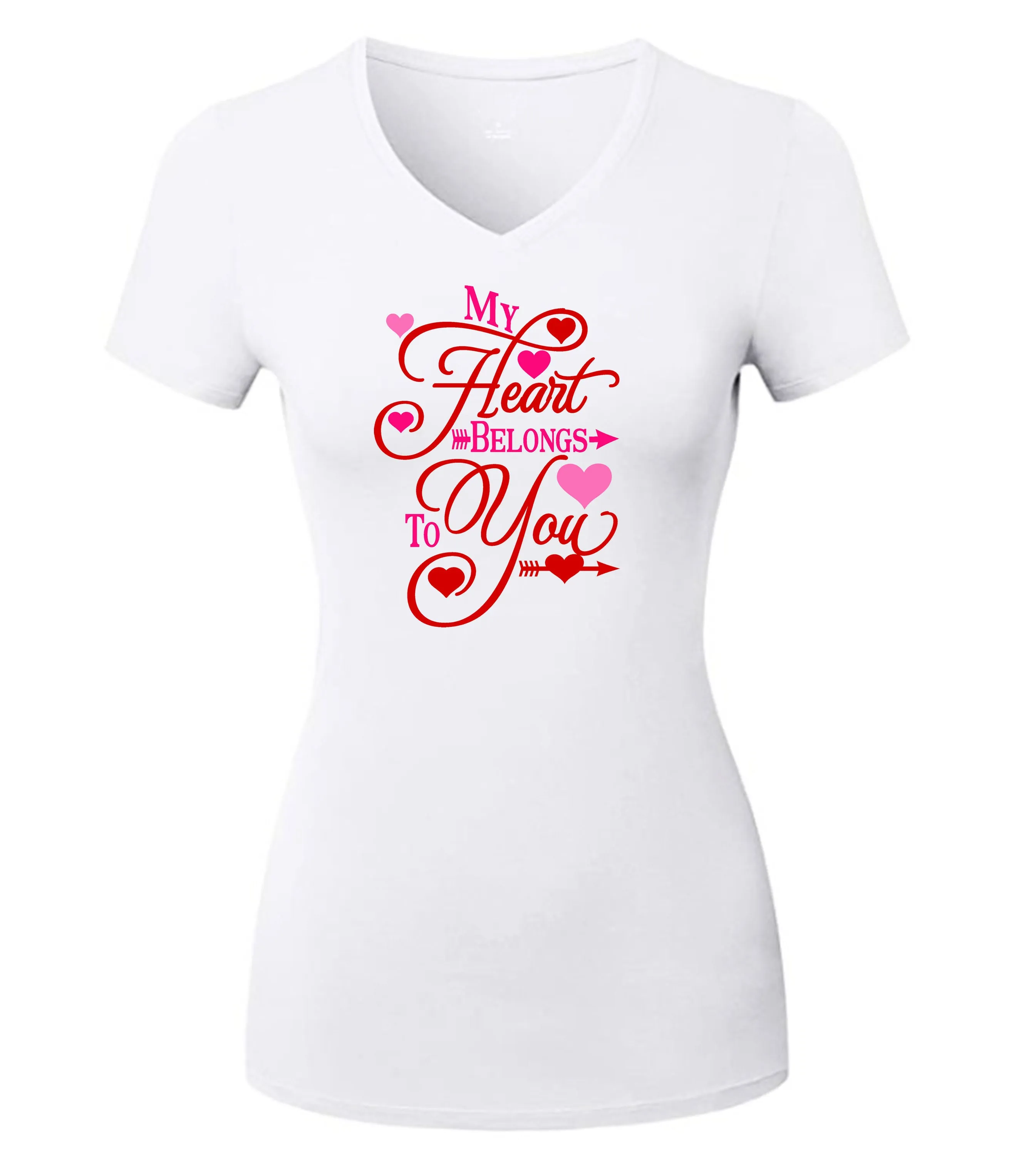 Valentine T-Shirt - My Heart Belongs to You Design