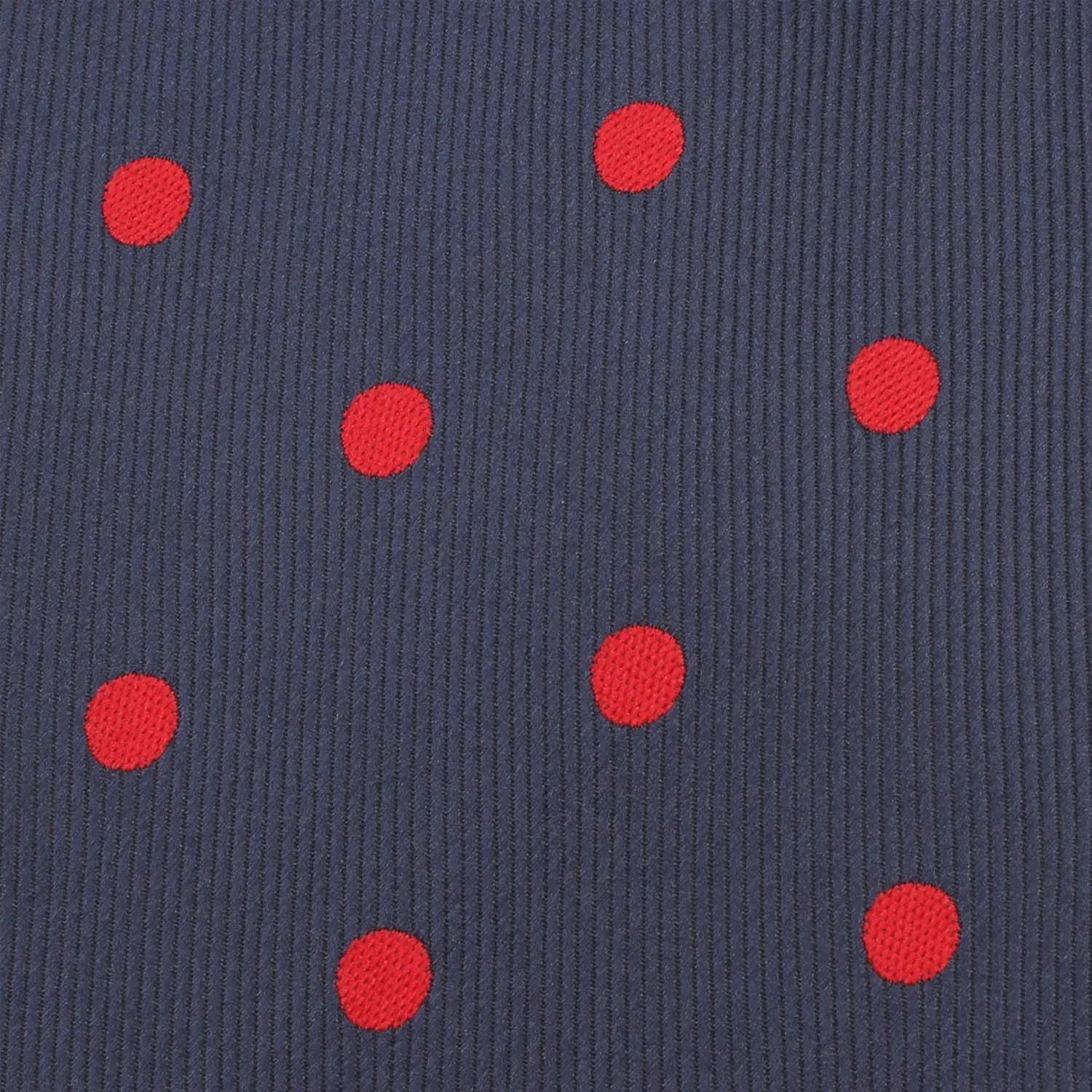 Navy Blue Bow Tie Red Polka Dots