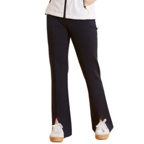 Navy Margie Slit Front Pants by Tyler Boe