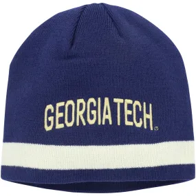 Navy Wordmark Beanie for Georgia Tech Yellow Jackets