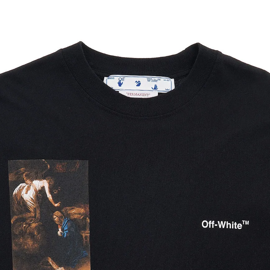 Off-White Crew Neck Street Style Long Sleeve Plain Cotton Logo