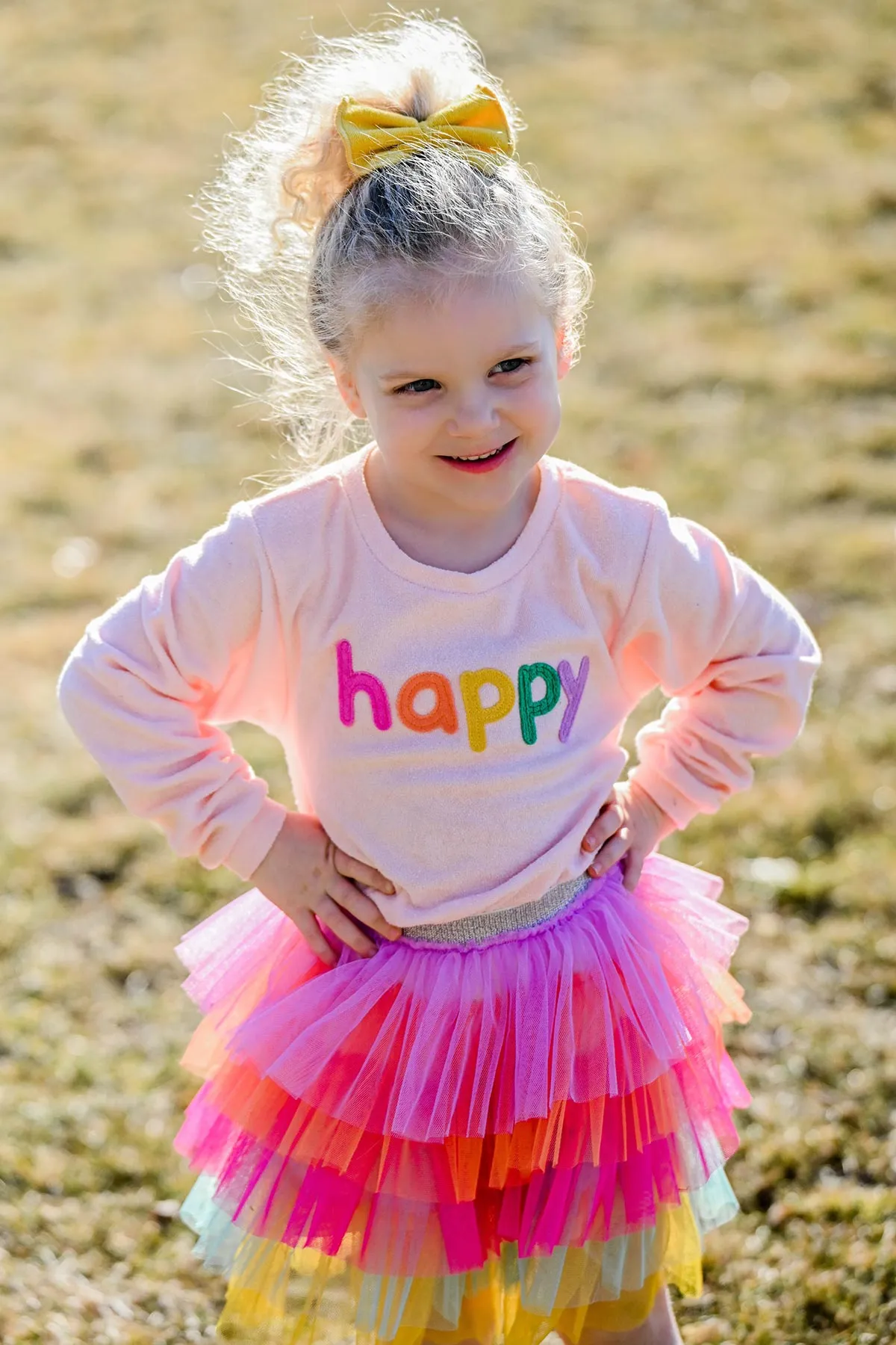 Brightest Rainbow Ombre Layered Skirt - oh baby!