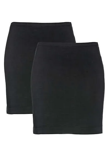 2-Pack Stretchy Mini Skirts by Bonprix | Find More