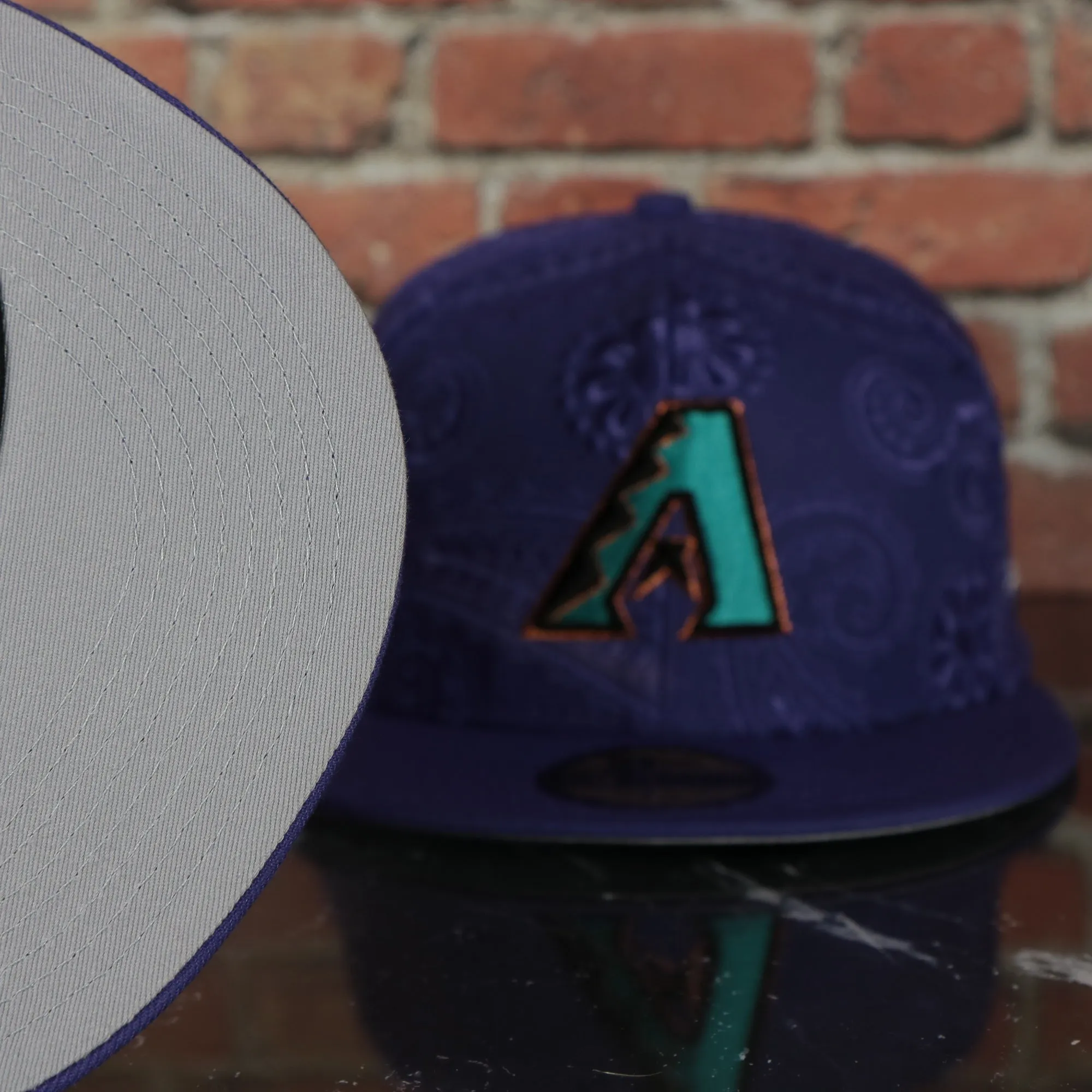 Paisley Bandana Print Diamondbacks Fitted Cap