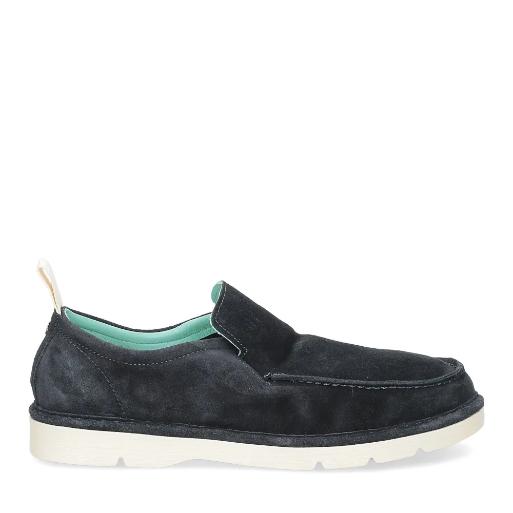 Panchic P19M003 Night Blue Suede Slip-On - Al Siletto