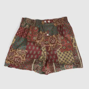 Patchwork Boxers with Paisley by Anonymous Ism