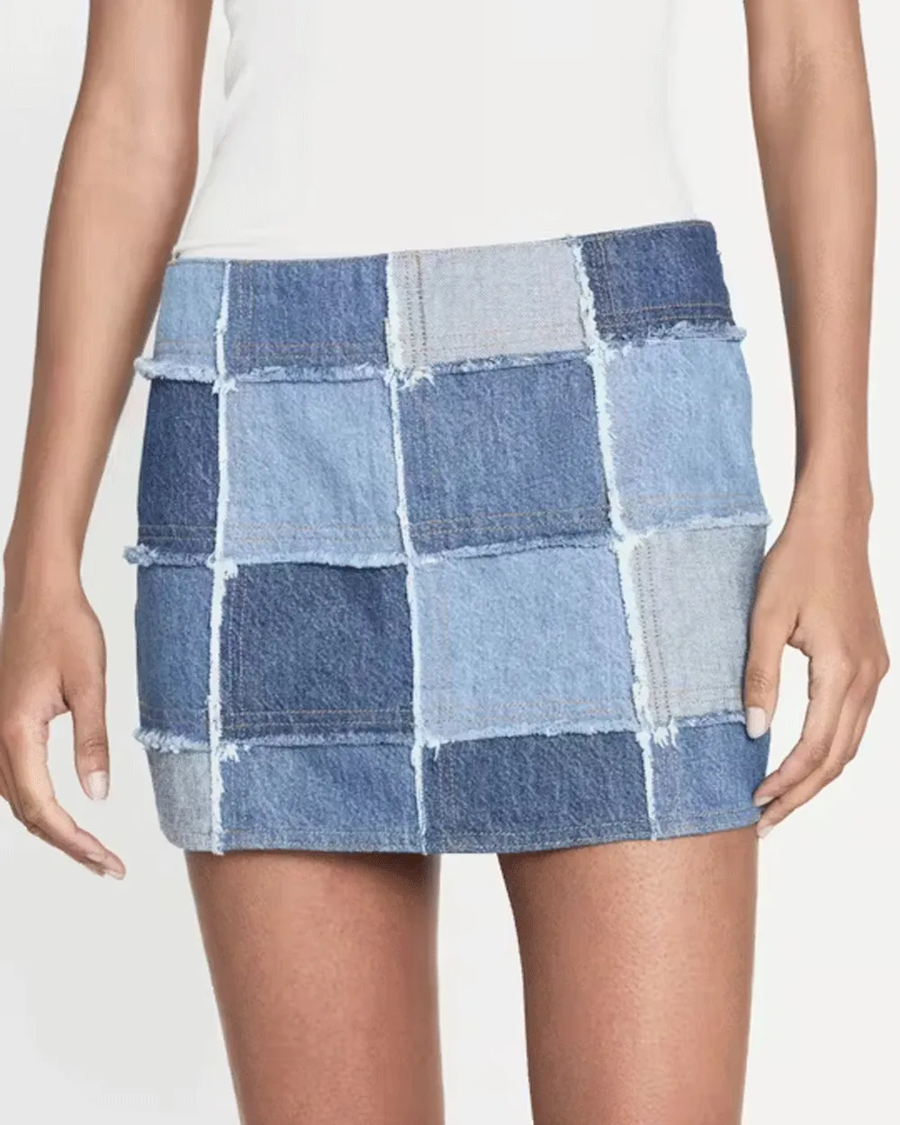 Roadtrip 70s Patchwork Mini Skirt