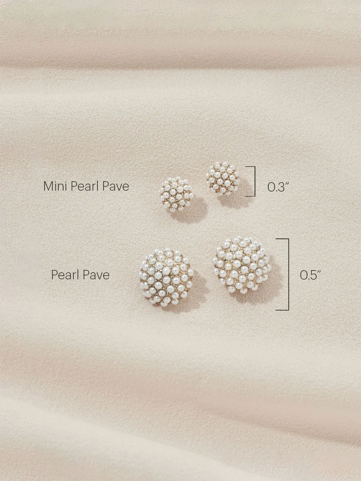 Small Pearl Pave Earrings