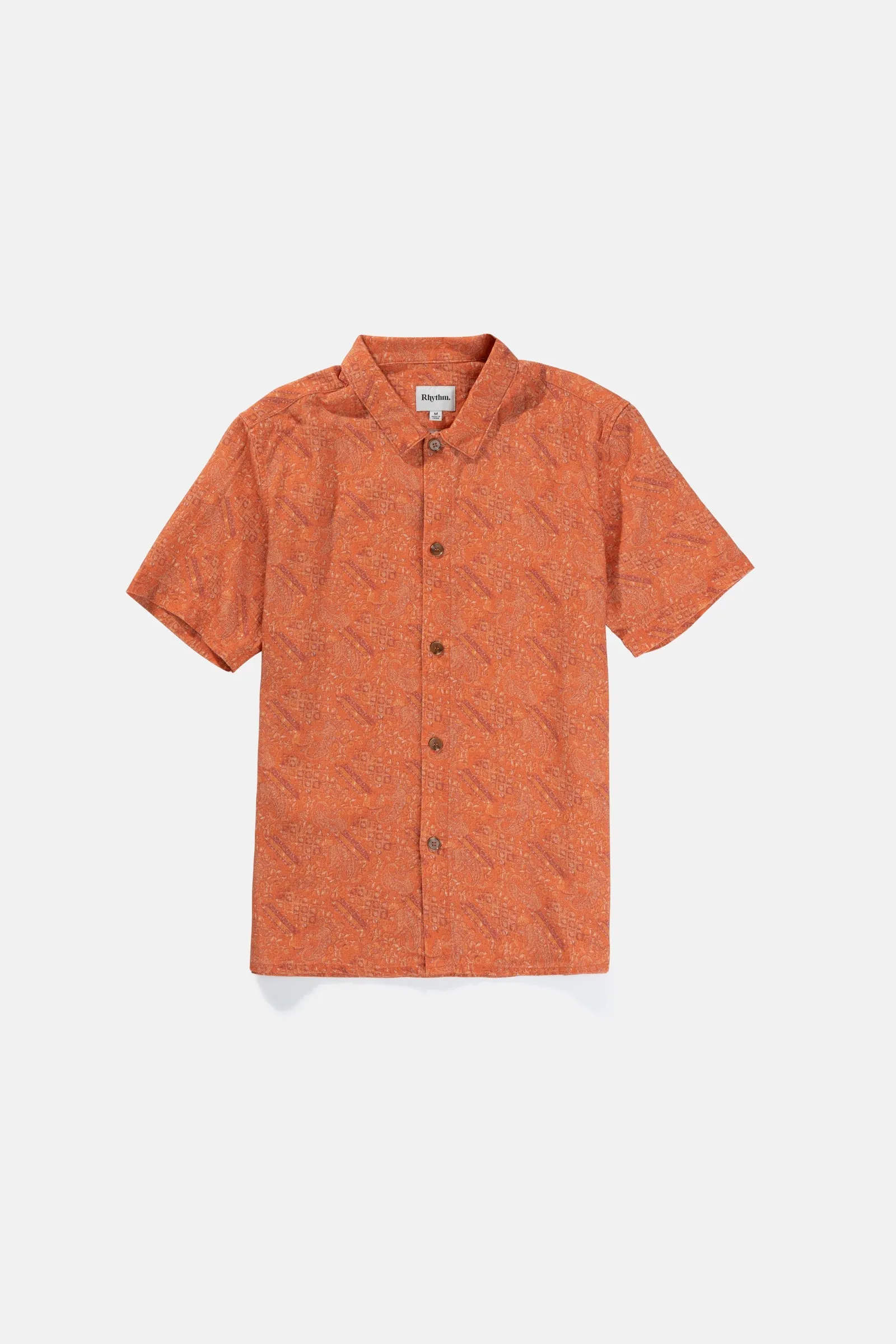 Ss Shirt Persimmon in Adia Paisley