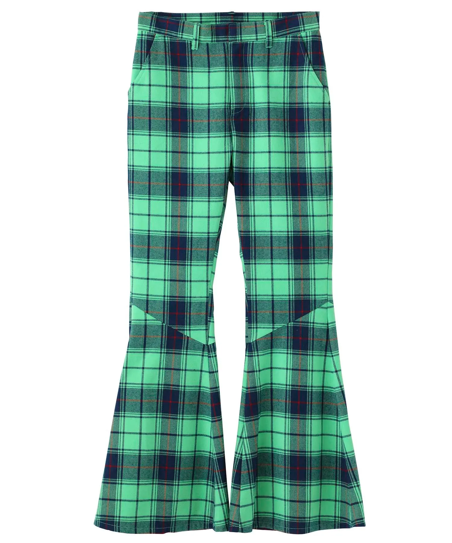 Plaid Flare Pants