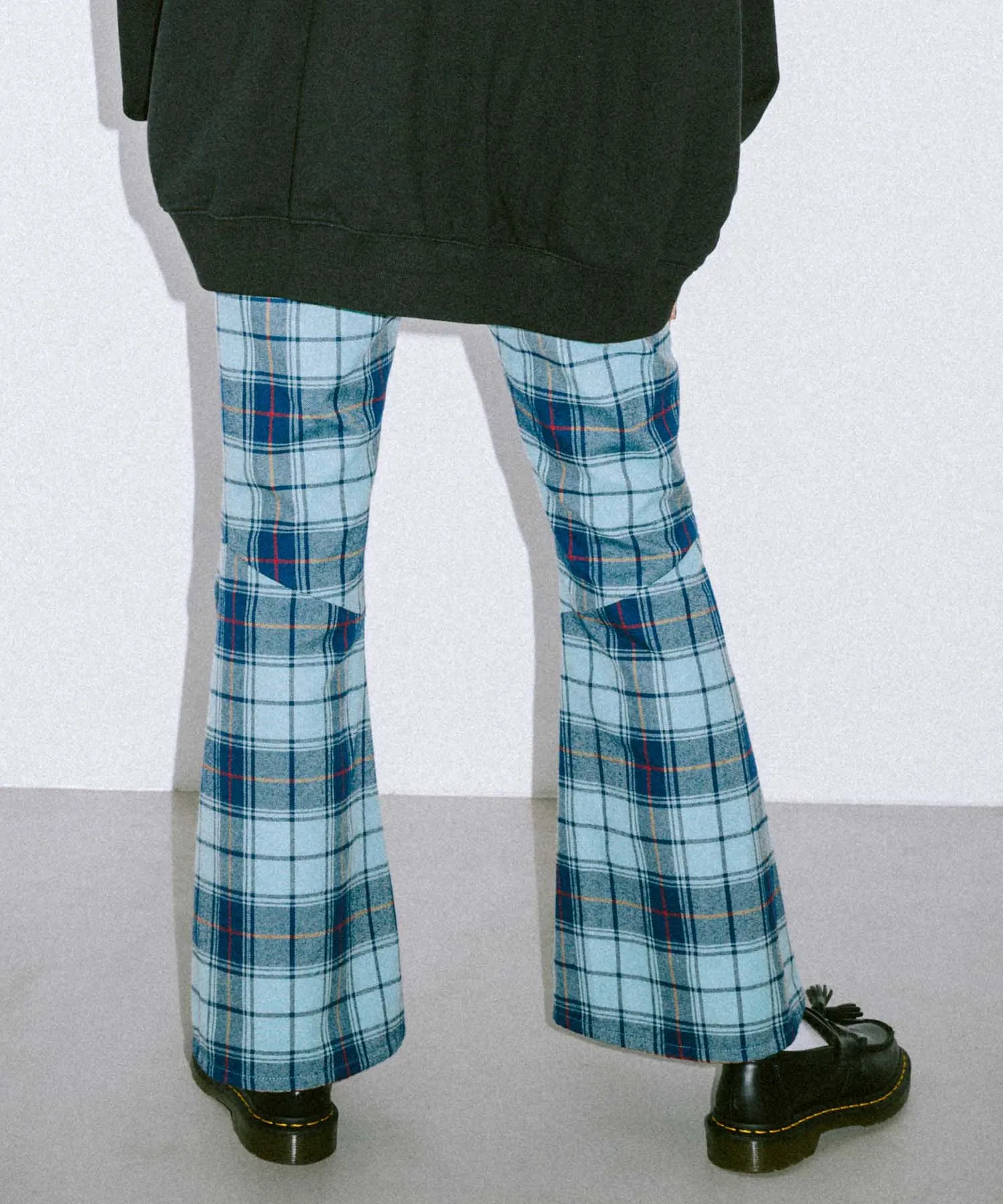 Plaid Flare Pants