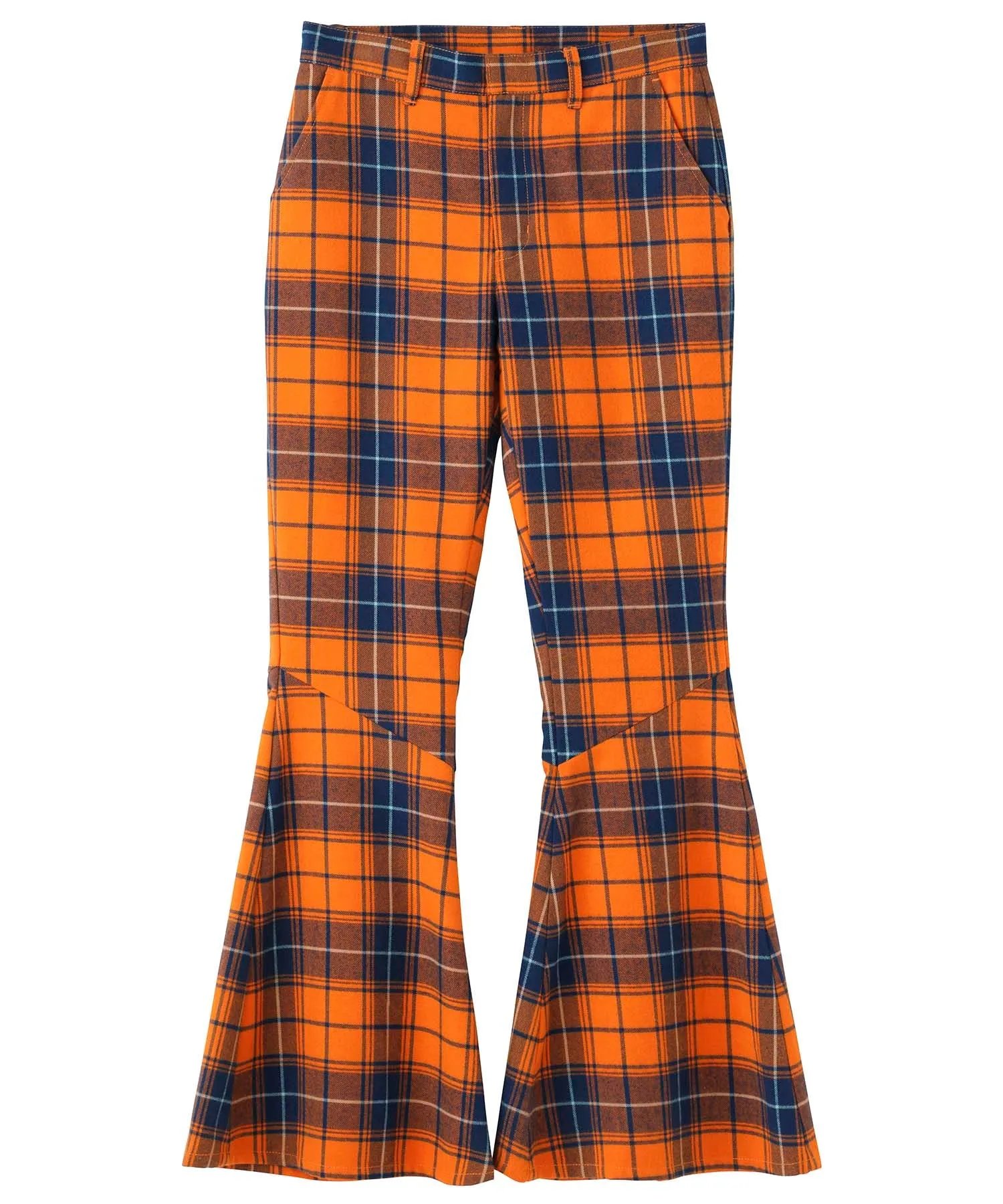 Plaid Flare Pants