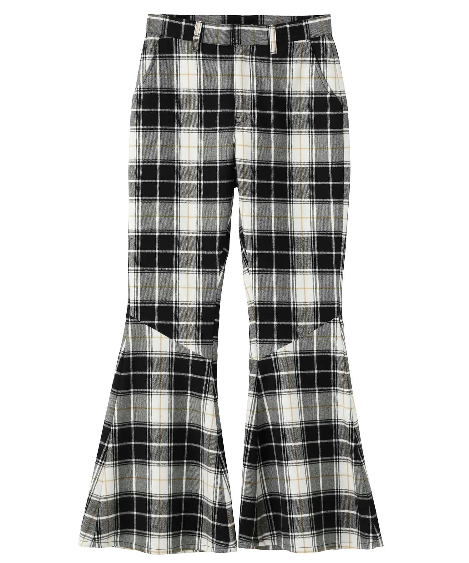 Plaid Flare Pants