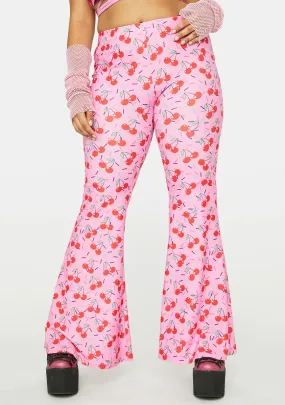 Plus Cherrylicious Flare Pants