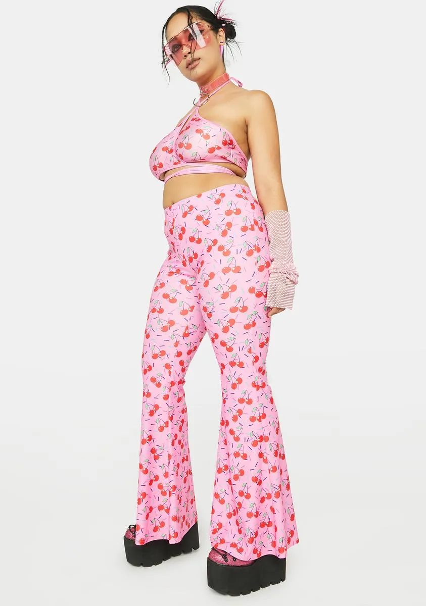 Plus Cherrylicious Flare Pants