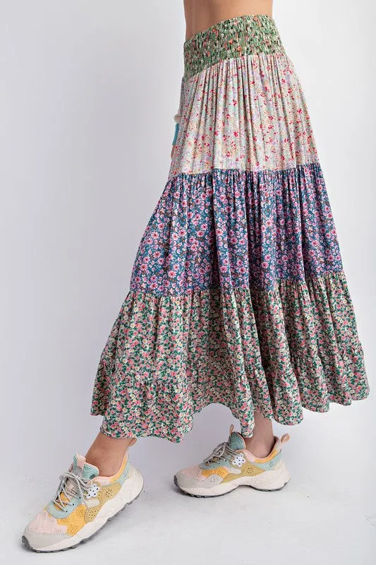 Printed Rayon Mix & Match Skirt