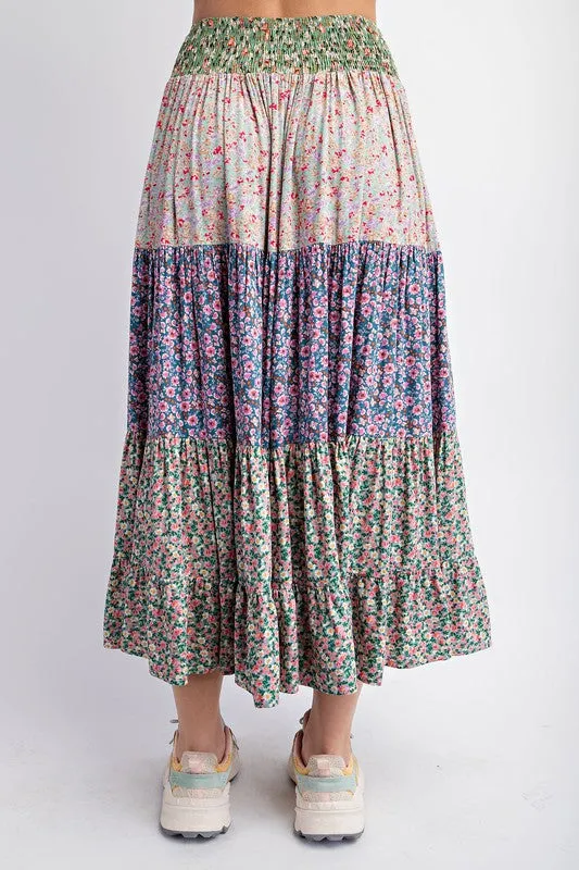 Printed Rayon Mix & Match Skirt