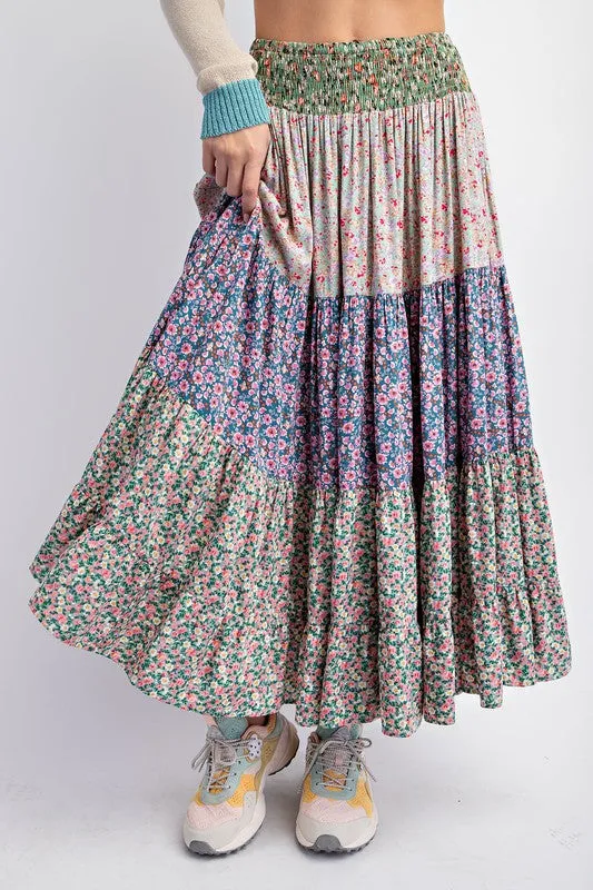 Printed Rayon Mix & Match Skirt