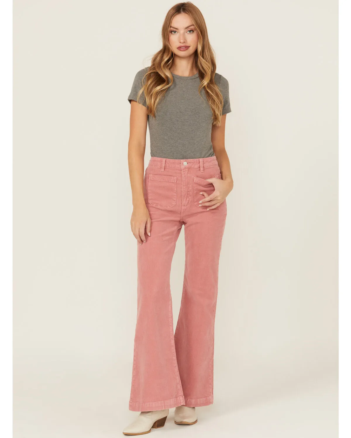 Rolla's Women's East Coast High Rise Corduroy Flare Pants