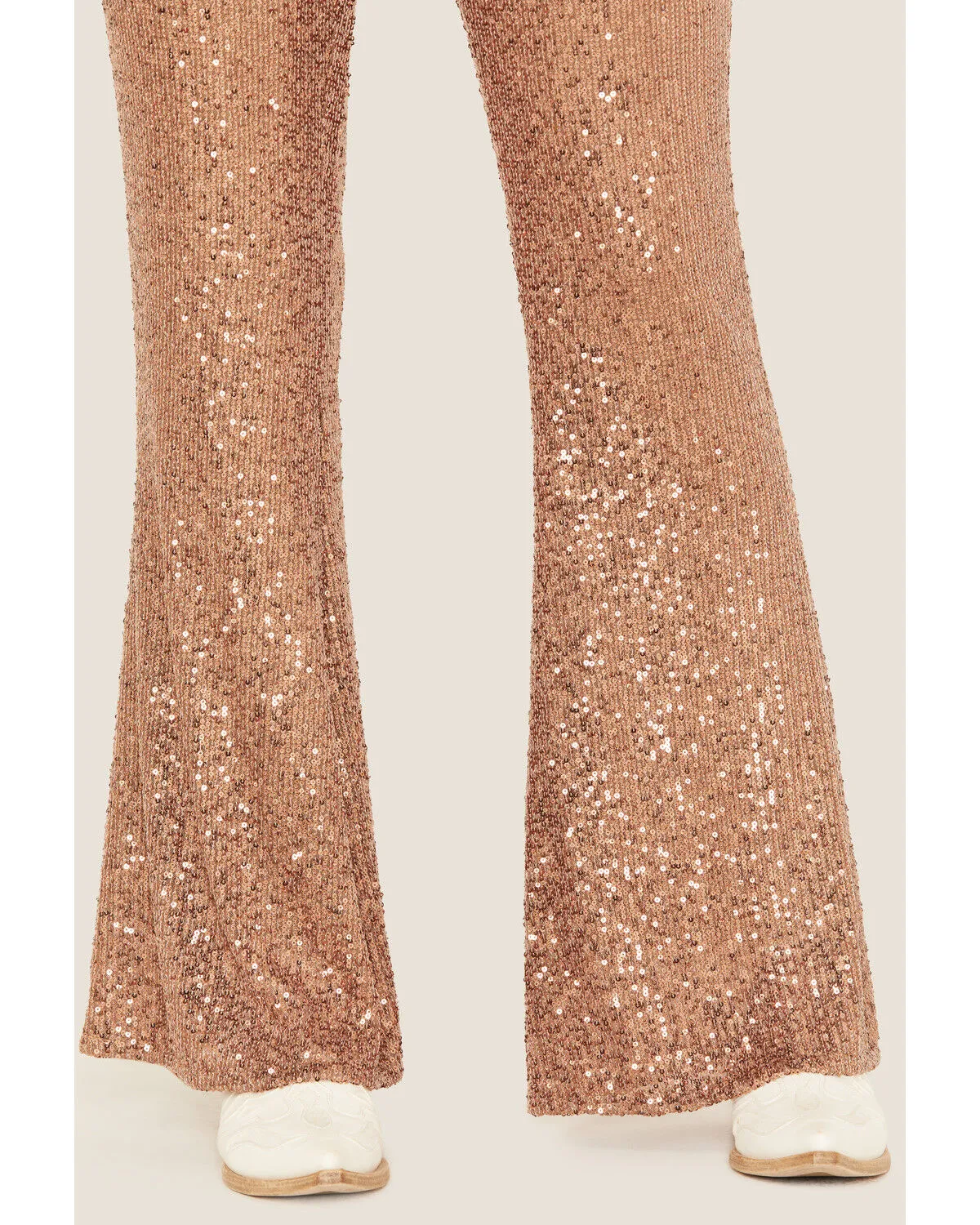 Sadie and Sage Women's Inferno Sequin Flare Pants