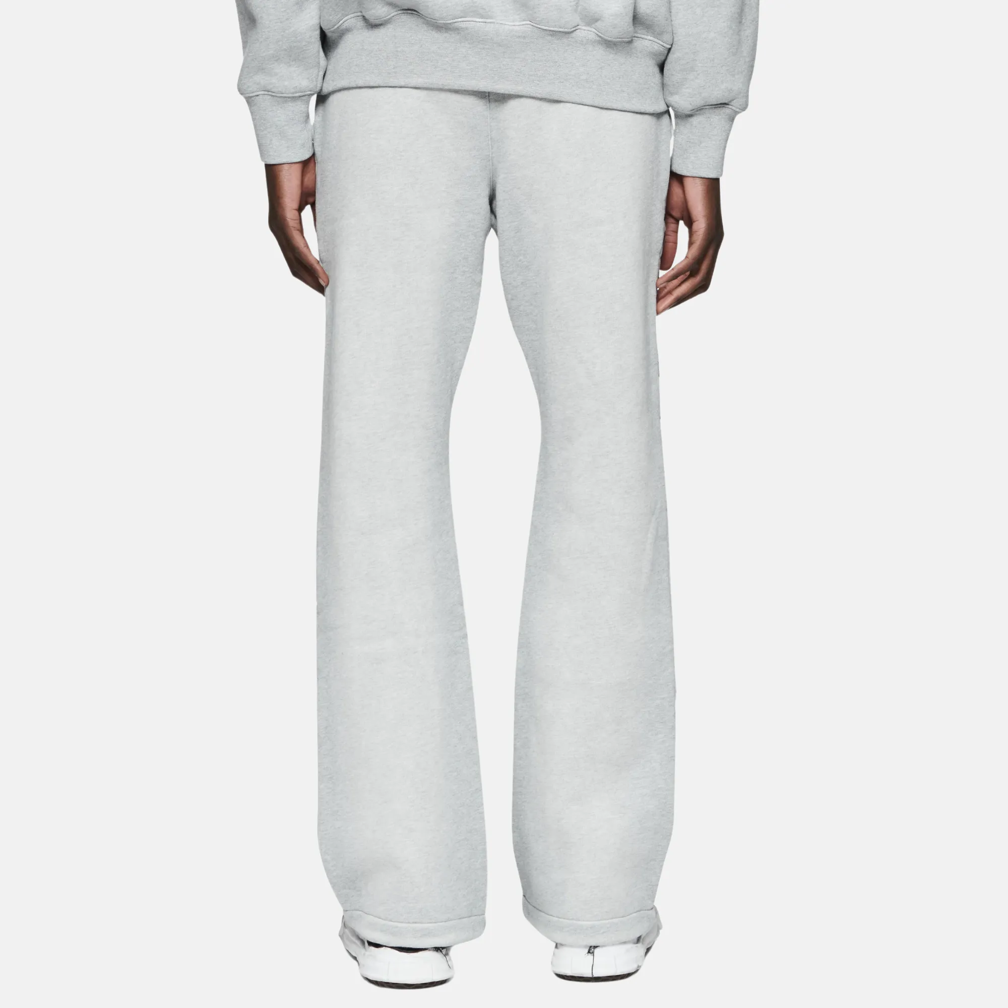 Heather Grey Wordmark Flare Pants by Purple Brand