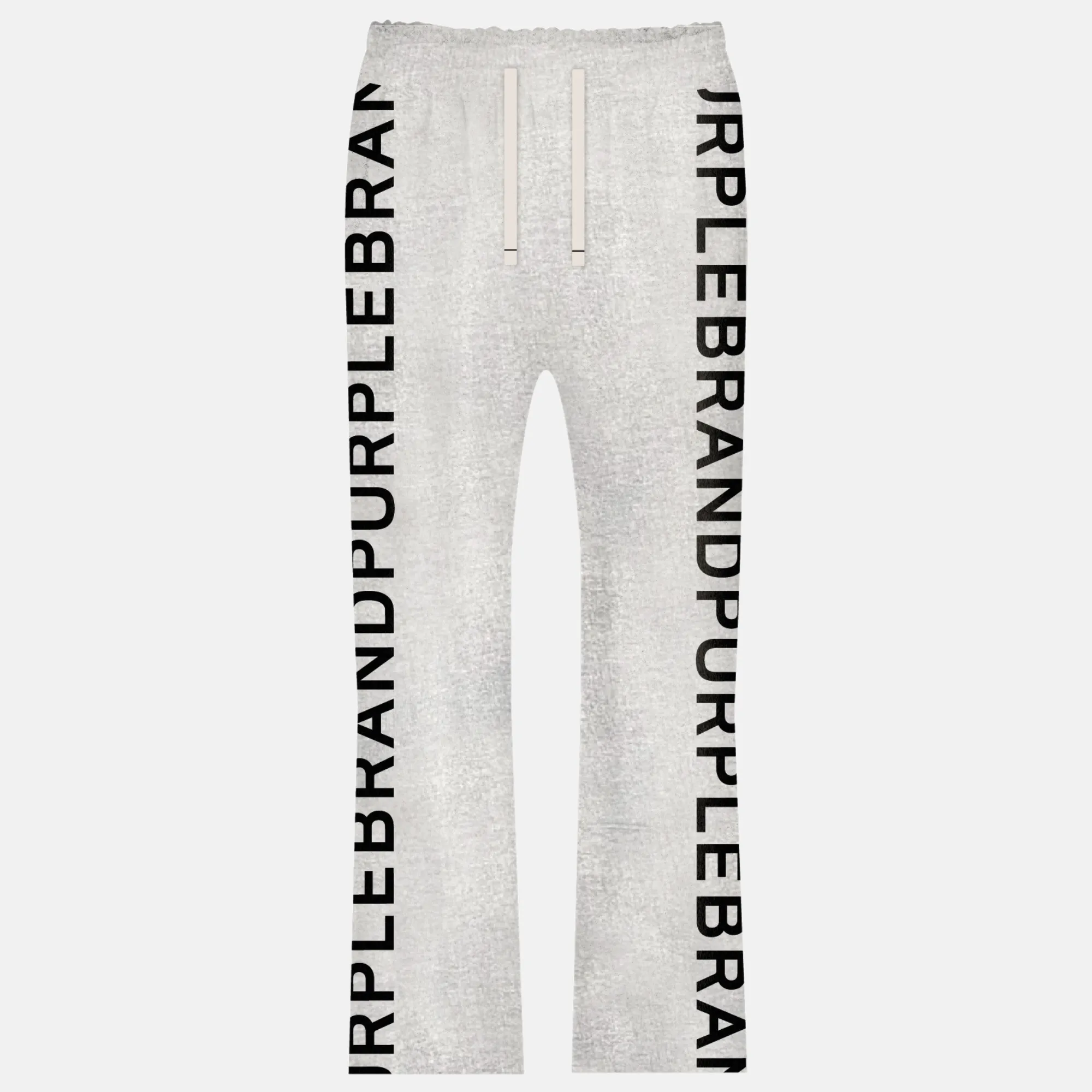 Heather Grey Wordmark Flare Pants by Purple Brand