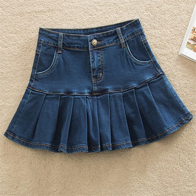 Denim Women's Mini Skirt Korean Summer Fashion Streetwear