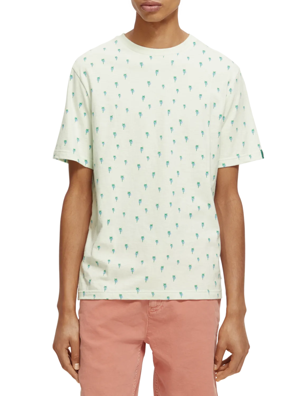 Mini Palm Print Tee Mint