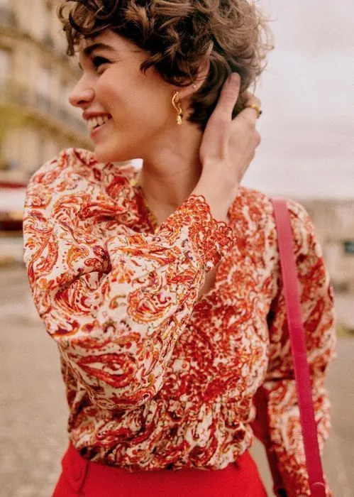 Floral Paisley Cotton Shirt