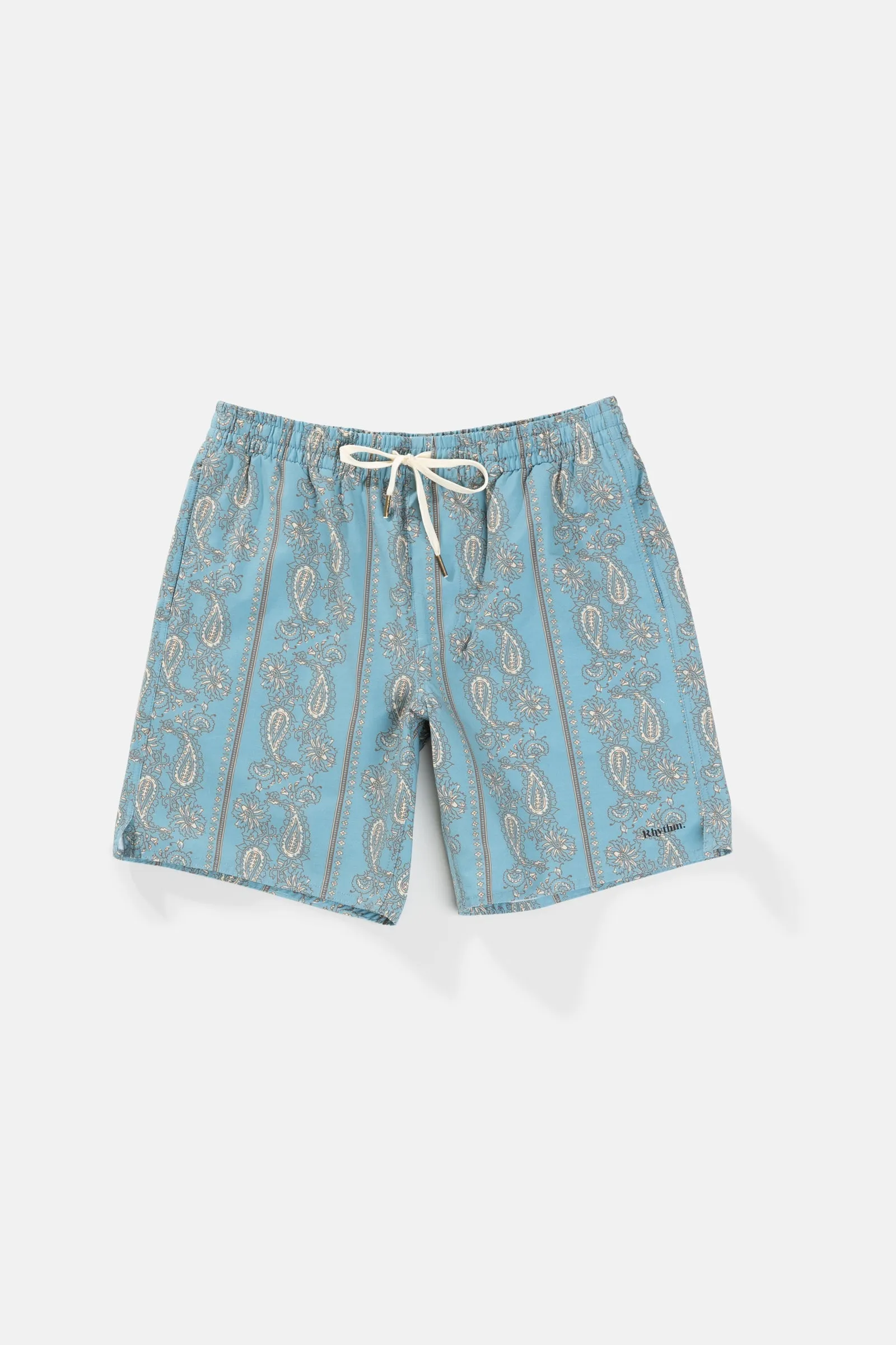 Paisley Stripe Beach Short Slate