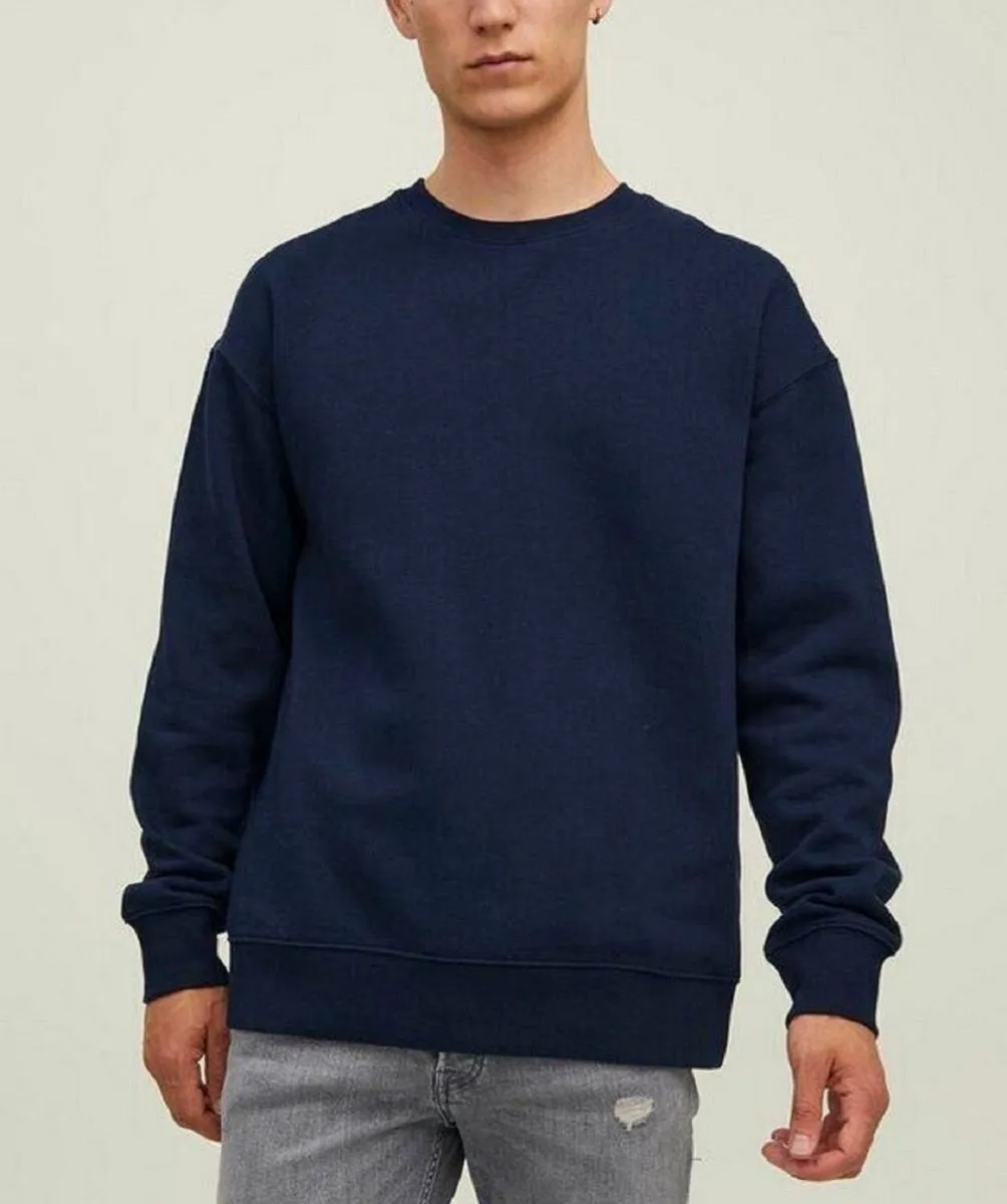 Star Basic Crew Sweatshirts in Navy Blazer