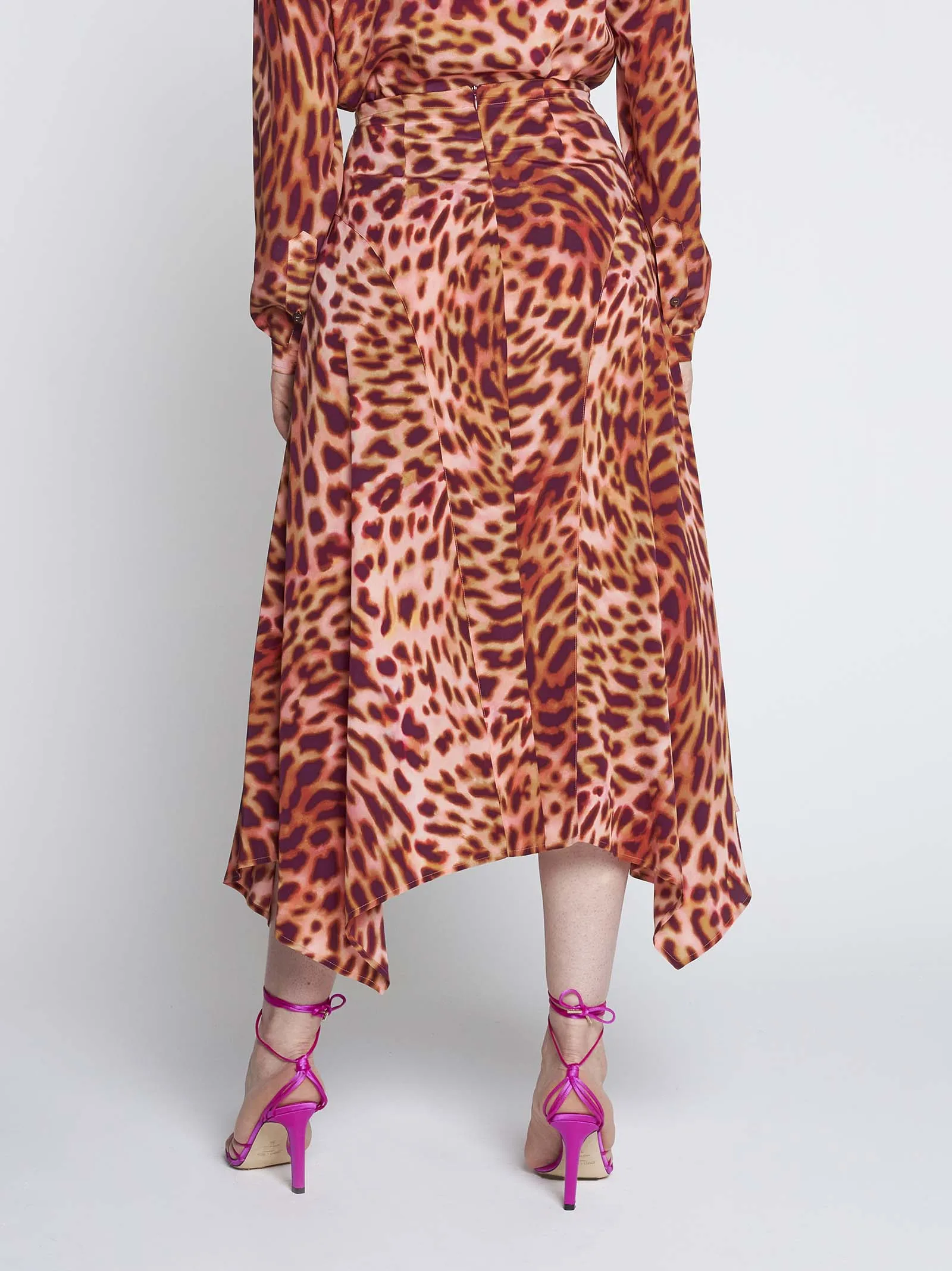 Animal Print Midi Skirt