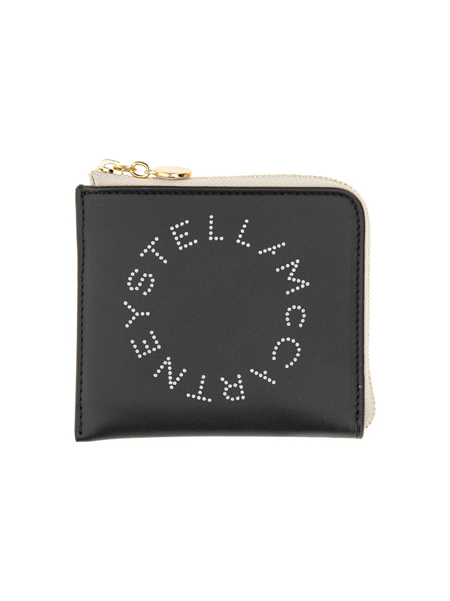 Stella McCartney Alter Nappa Wallet with Logo and Zipper