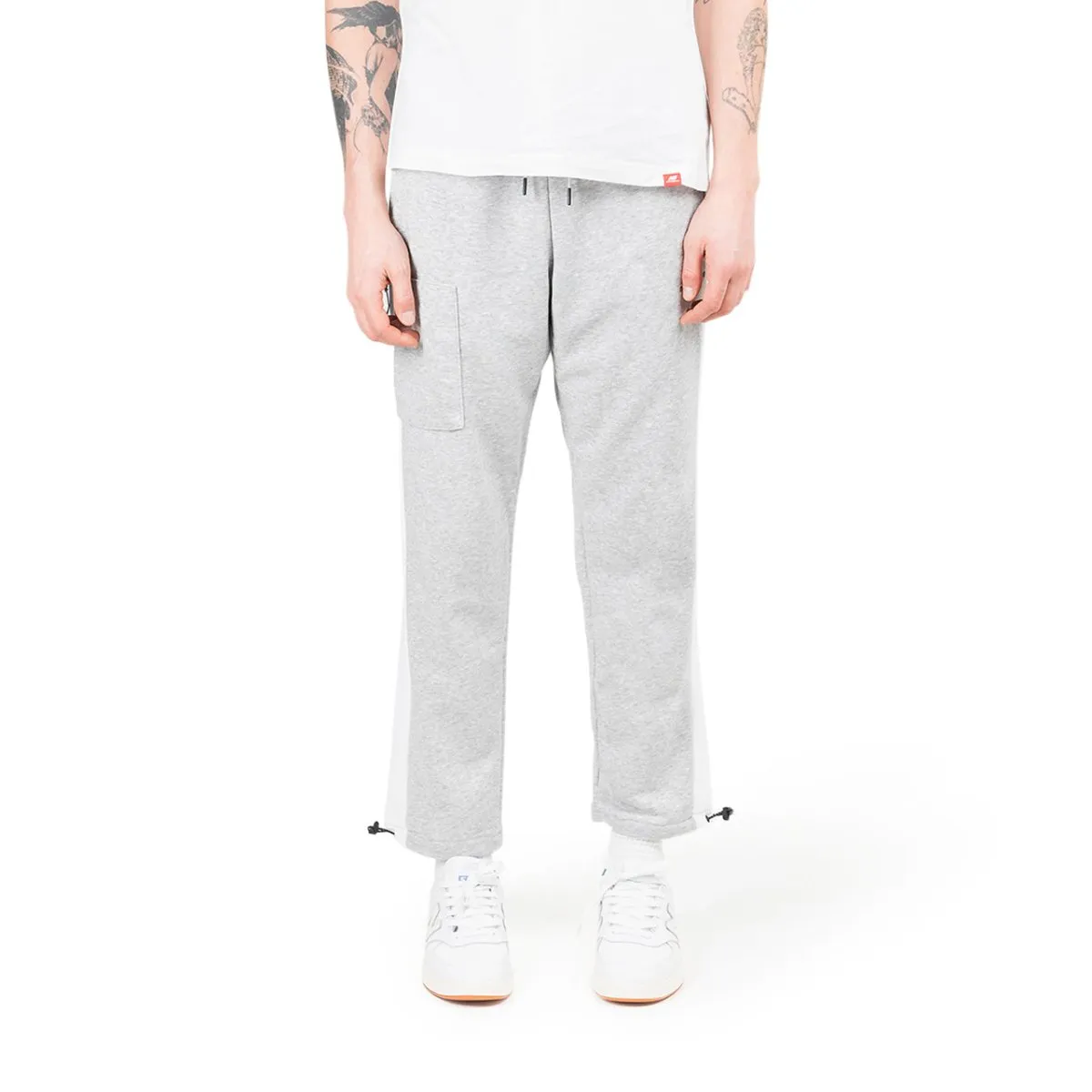 Stone Island White Fleece Pants