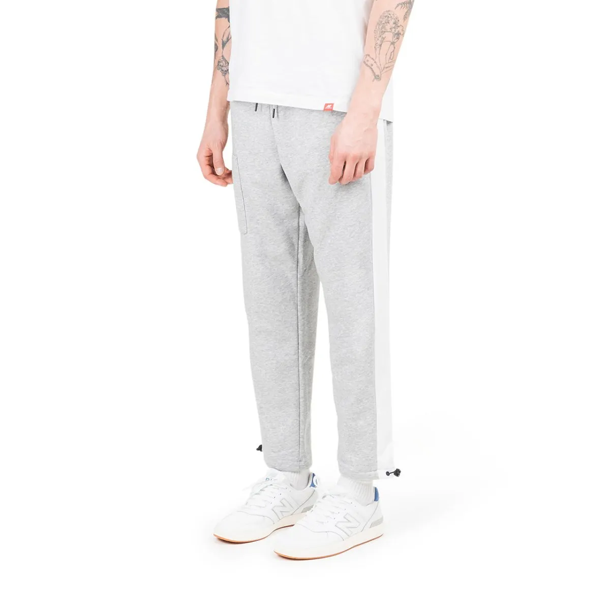 Stone Island White Fleece Pants