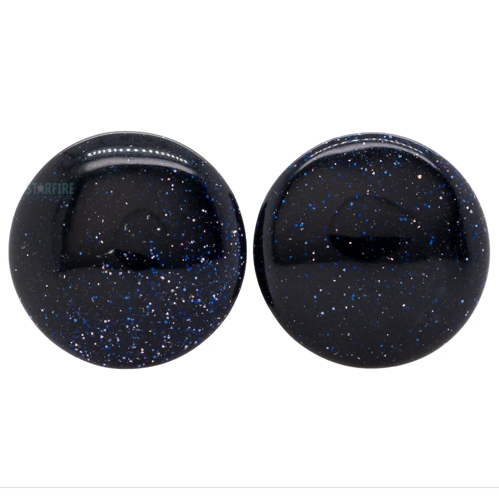 Blue Goldstone Stone Plugs