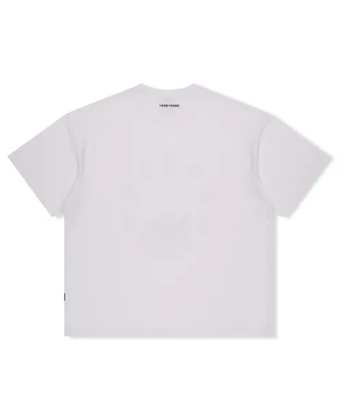 YESEYESEE Plain Cotton Short Sleeves Logo T-Shirts for Street Style