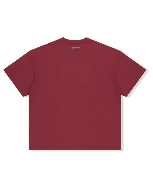 YESEYESEE Plain Cotton Short Sleeves Logo T-Shirts for Street Style