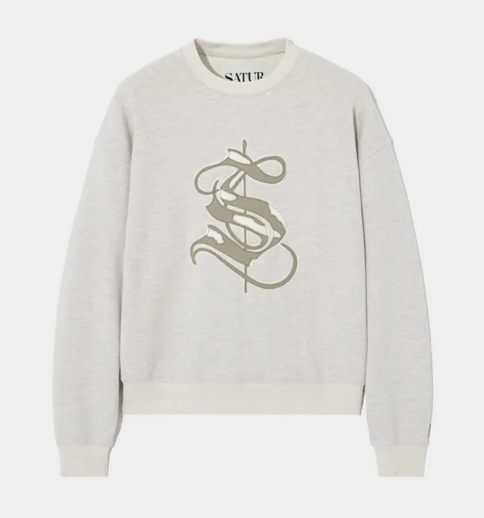 SATUR Logo Sweatshirts for Unisex Street Style