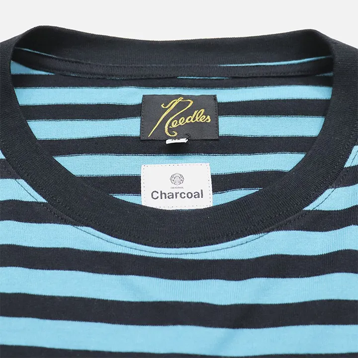 Stripes Logo T-Shirts with Short Sleeves by Needles