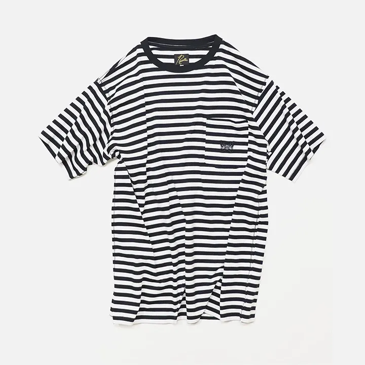 Stripes Logo T-Shirts with Short Sleeves by Needles