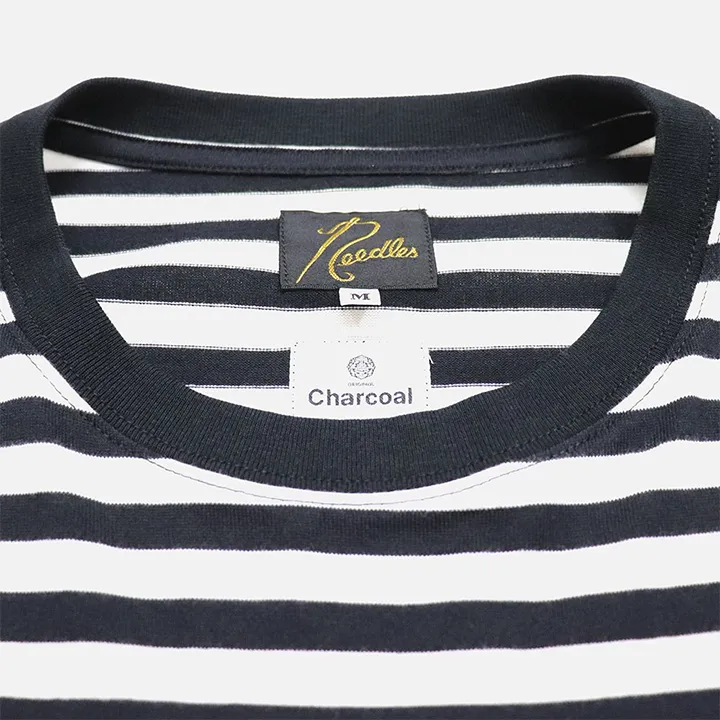 Stripes Logo T-Shirts with Short Sleeves by Needles