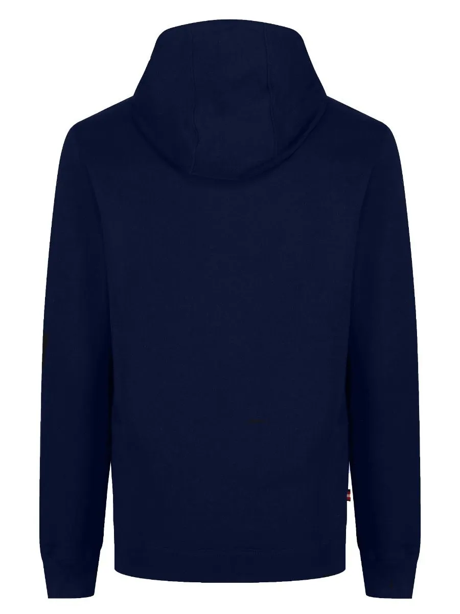 Stylish Luke 1977 Dark Navy Berlin Zip-Up Hoodies