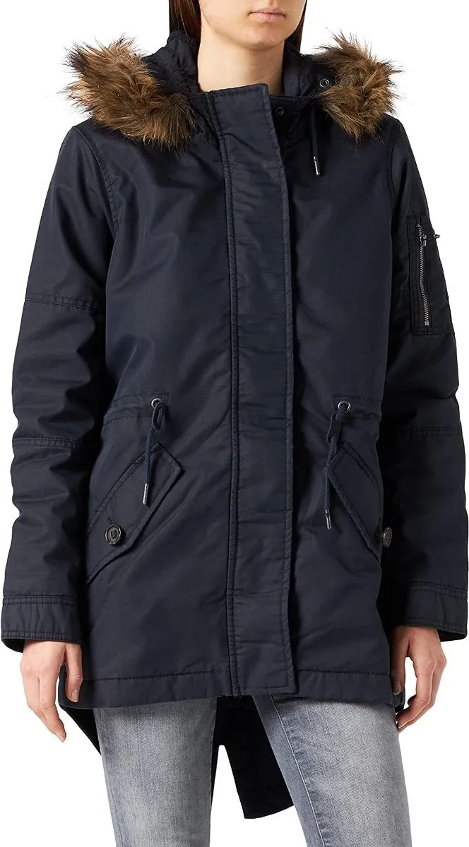 Women's Military Fishtail Parka Jackets - Scout Navy