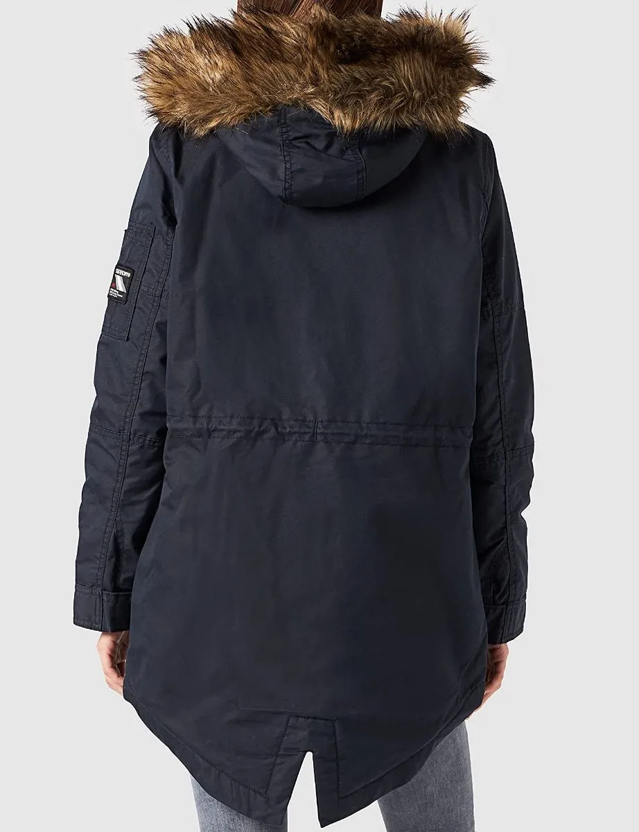 Women's Military Fishtail Parka Jackets - Scout Navy