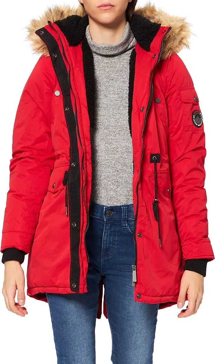 Superdry Women's Burnt Red Nadare Parka Jacket