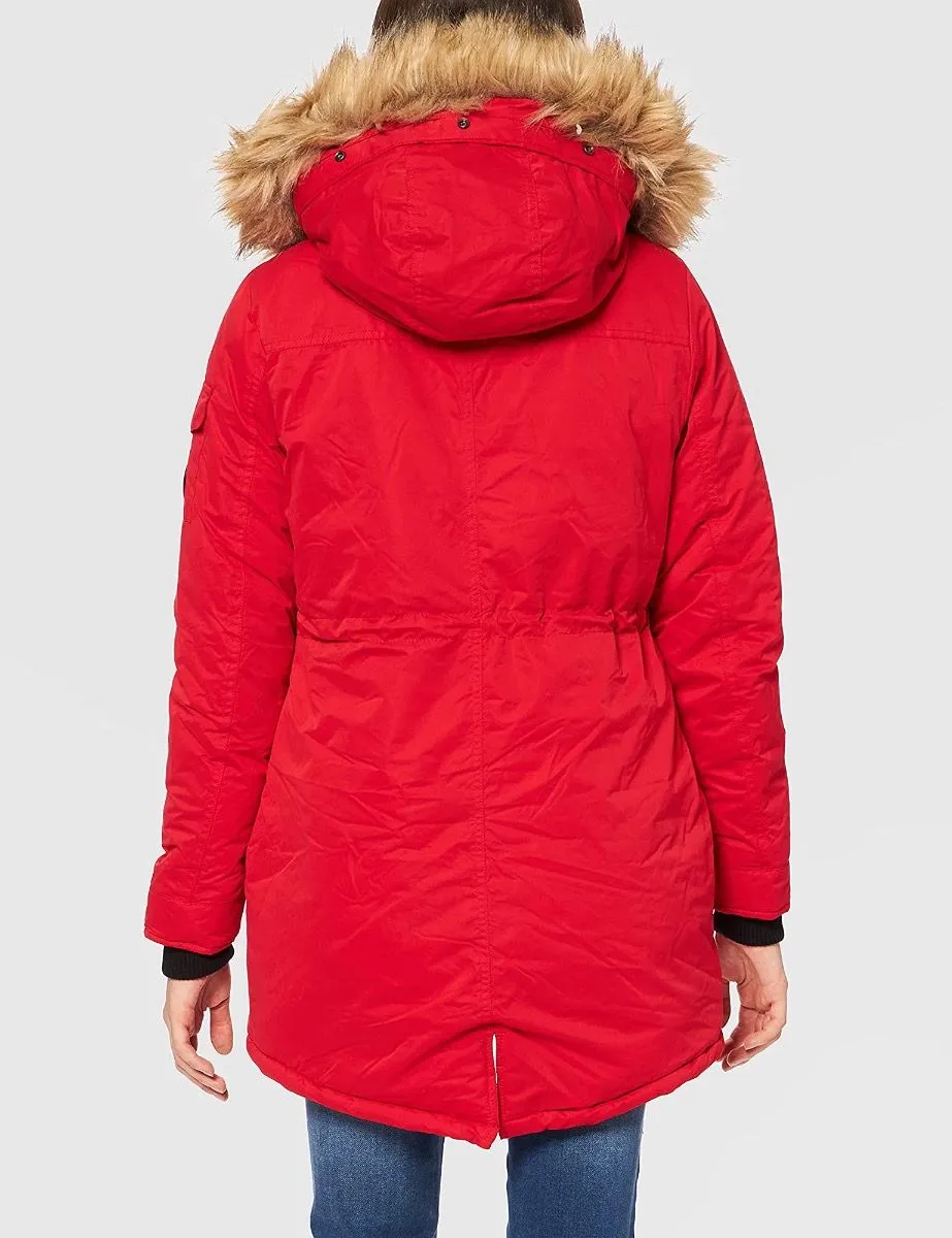 Superdry Women's Burnt Red Nadare Parka Jacket