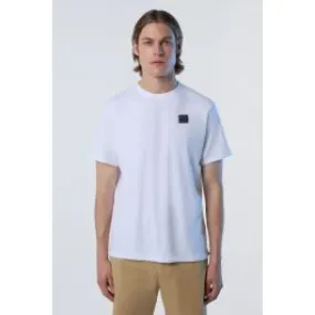 White Men's T-shirt with North Tech Patch